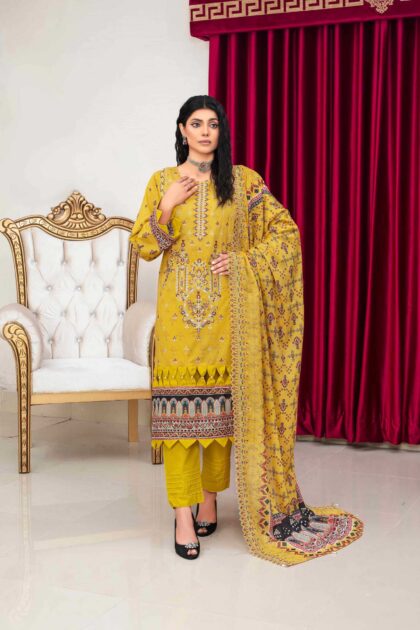 Zaawia-02 Embroidered Lawn FN 08