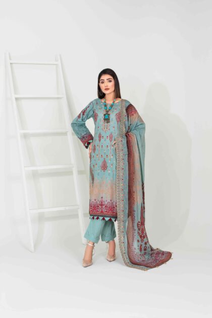 Zaawia-01 Embroidered Lawn FN 09